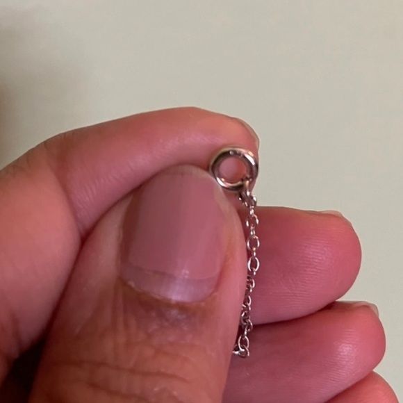 925 Stamped Sterling Silver Heart Pendant Necklace - Picture 3 of 5